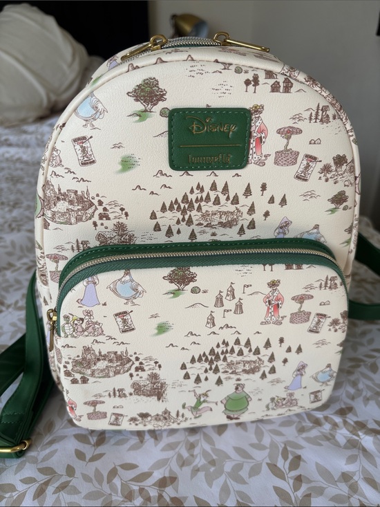 cream mini backpack EXCLUSIVE DROP: Loungefly Disney Minnie Mouse Neapolitan Ice Con LF Lounge VIP weekend getaways Faux Fur Mini Backpack Guava